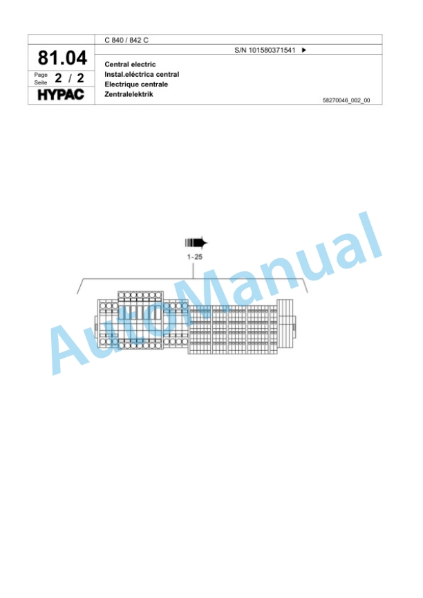 Bomag C 840 - 842 C Single Drum Wheel Drive Vibratory Roller Spare Parts Catalogue 00817581-2