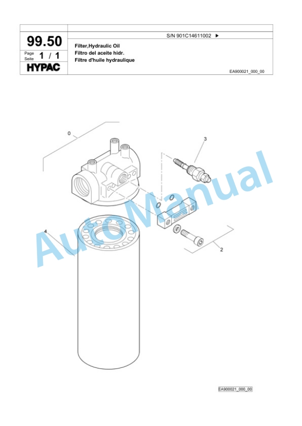 Bomag C340C Steel Wheel Roller Spare Parts Catalogue 00818623-4