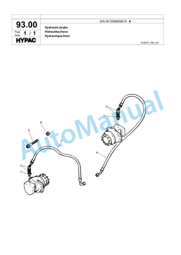 Bomag C350D Steel Wheel Roller Spare Parts Catalogue 00817875-3