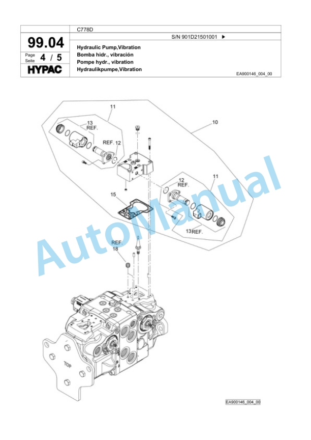 Bomag C768D Tandem Vibratory Roller Spare Parts Catalogue 00818533-4