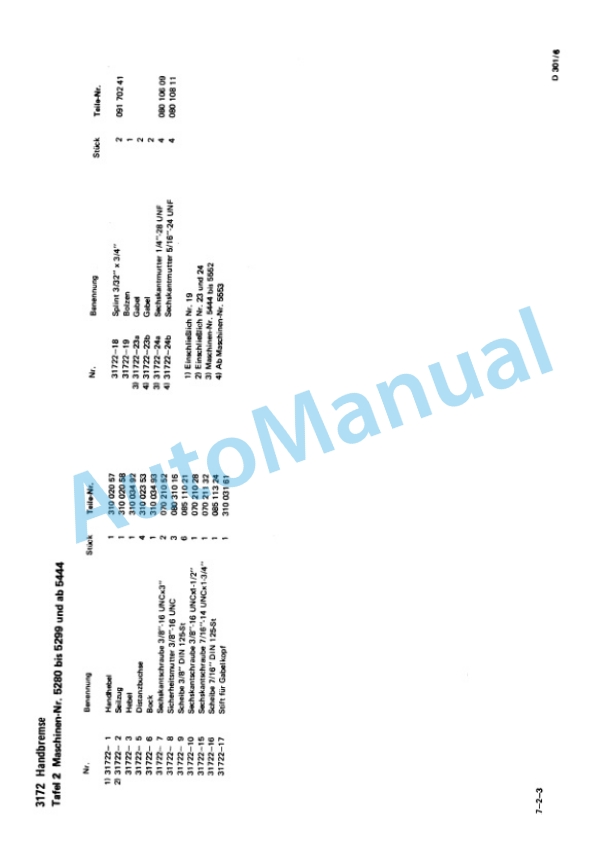 Bomag K 301 Waste Compactor Spare Parts Catalogue 00815000-4