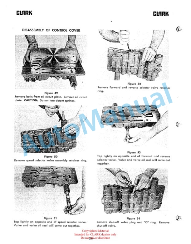 Clark 4000 Powershift Transmission Maintenance and Service Manual-2