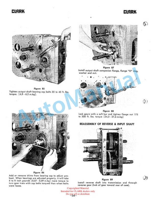 Clark 4000 Powershift Transmission Maintenance and Service Manual-3
