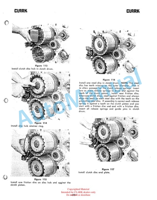Clark 4000 Powershift Transmission Maintenance and Service Manual-4