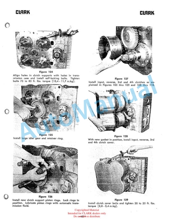 Clark 4000 Powershift Transmission Maintenance and Service Manual-5