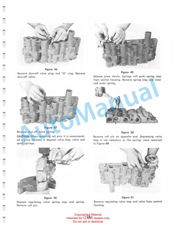 Clark 5000 Series Powershift Transmission Maintenance and Service Manual SM-54-2