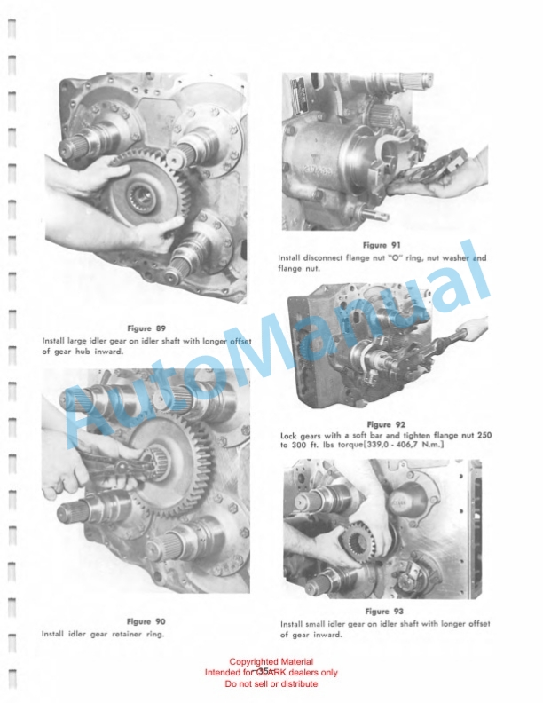 Clark 5000 Series Powershift Transmission Maintenance and Service Manual SM-54-3