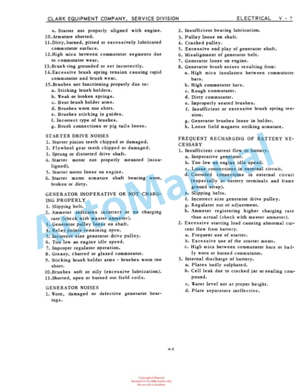 Clark A3 Clipper Maintenance Manual-2
