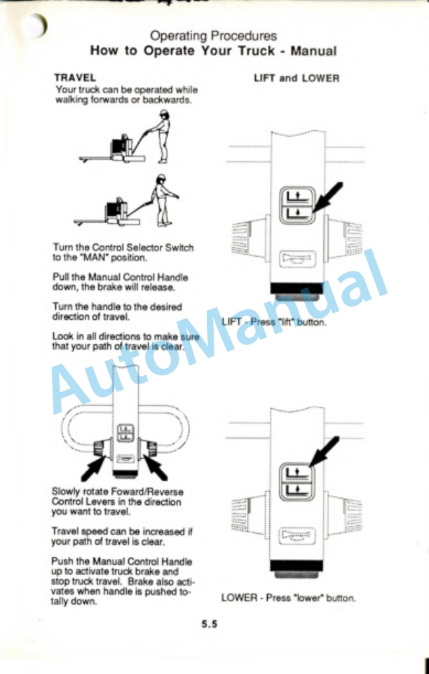 Clark AGP 40 Operator Manual OM-599-3