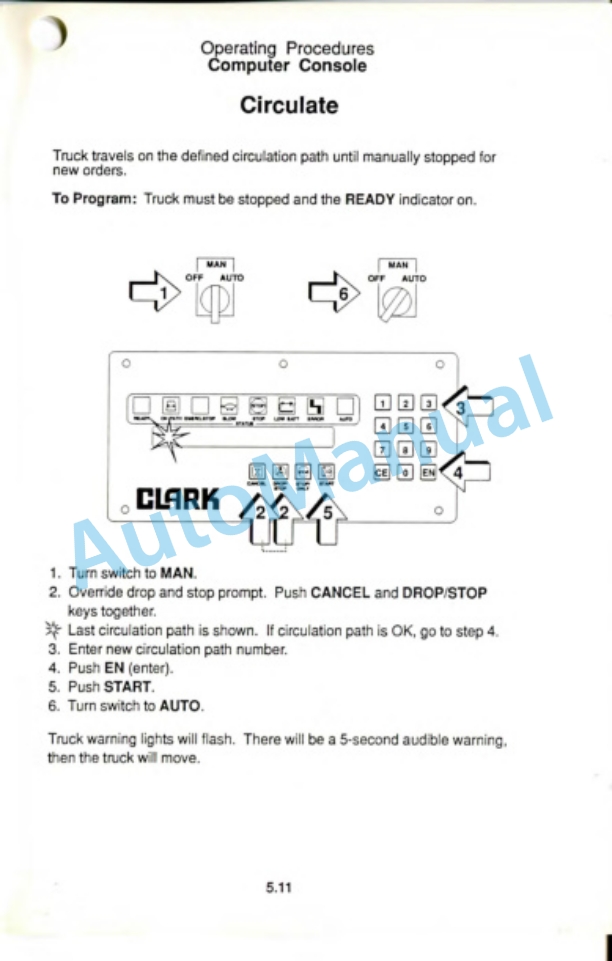 Clark AGP 40 Operator Manual OM-599-4