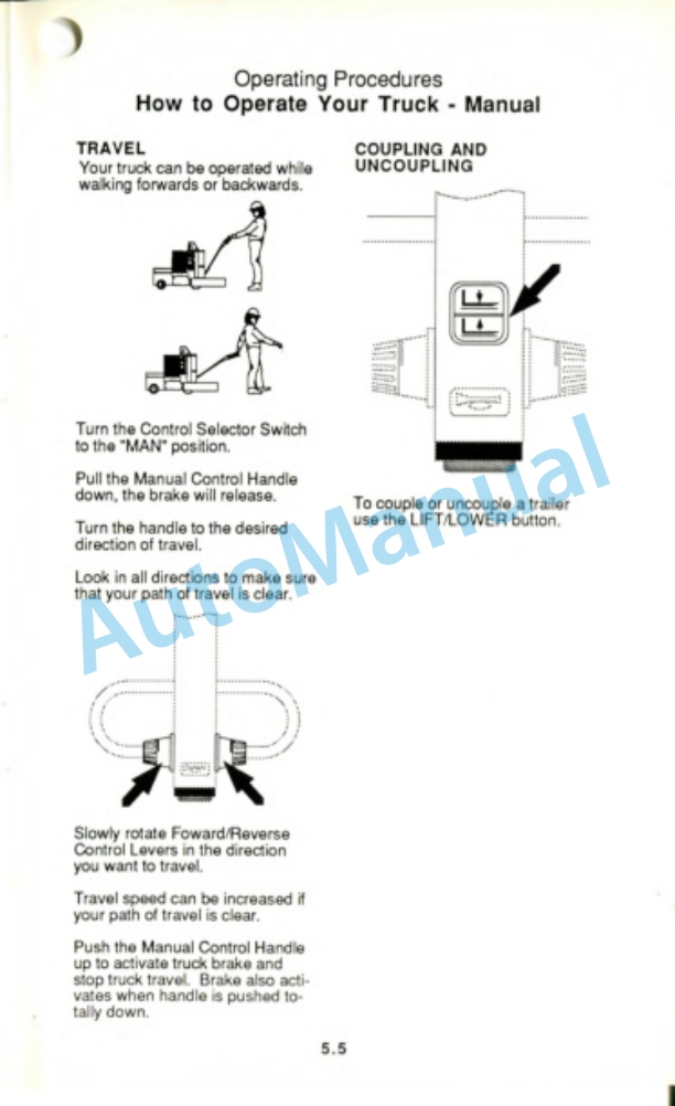 Clark AGT 40 Operator Manual OM-600-3