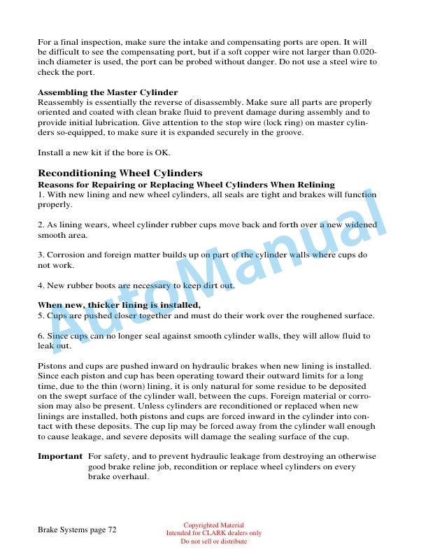 Clark BR120 Brake Systems Technical Training-4
