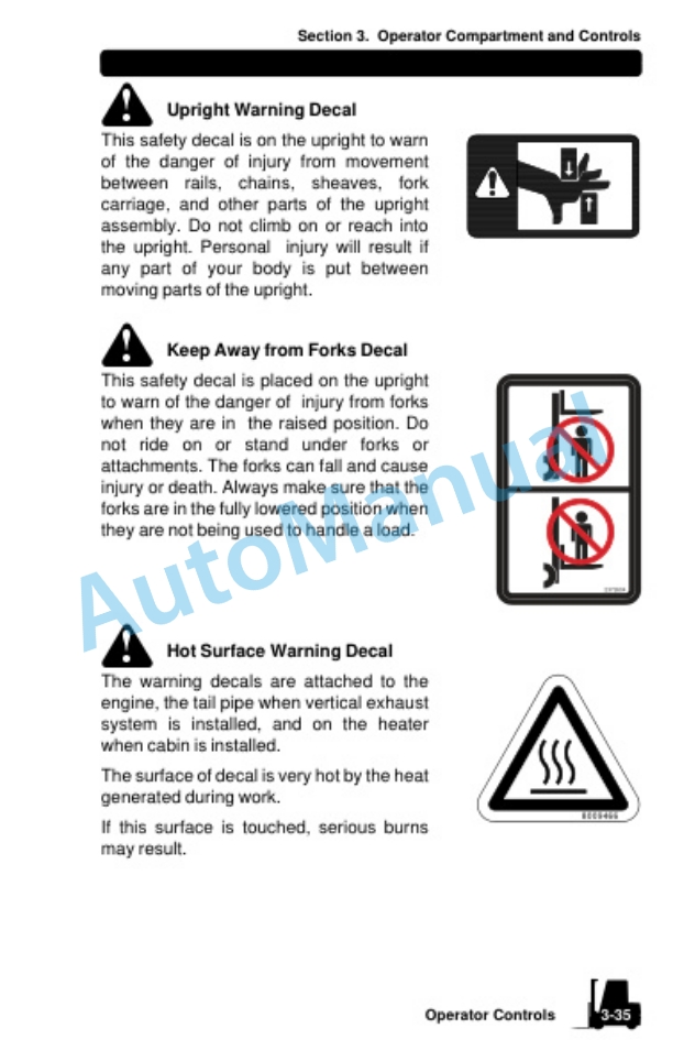 Clark C 15, 18, 20s D, L, C 15, 18, 20sC L, C 20, 25, 30, 35 D, L, G, C 20, 25, 30, 32C L, G Operator Manual OM-1045-2