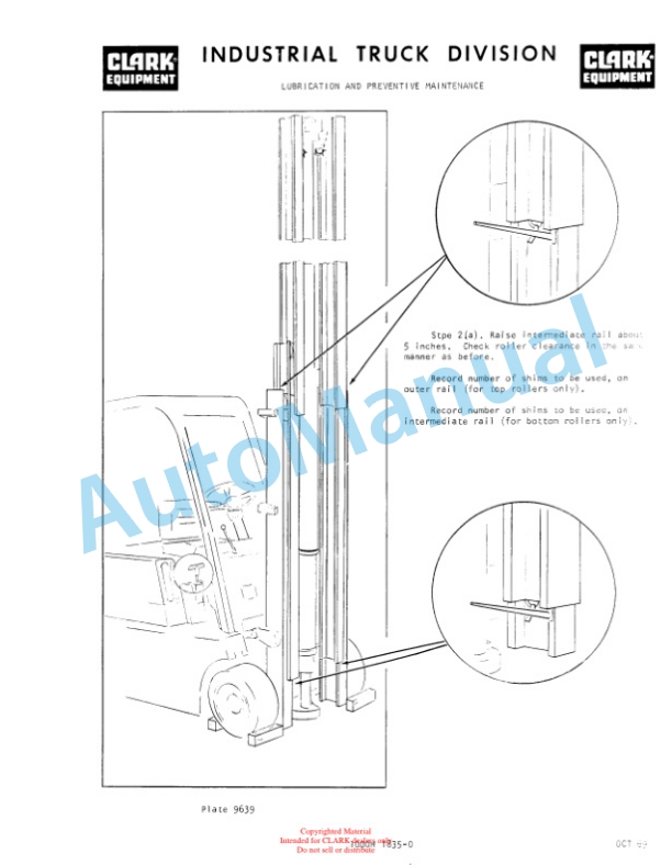 Clark C 20 B, C 25 B, C 20 BP, CS 30 Operator Manual O-160-1-4