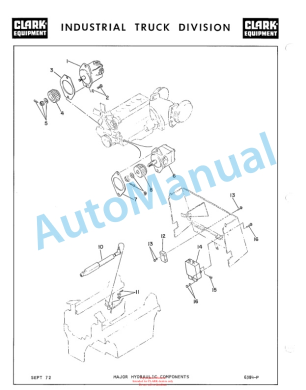 Clark C 500-60 Truck, Lift, Fork, Gasoline Powered Technical Manual-4