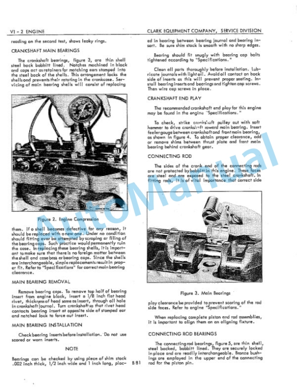 Clark C20B-1-296, C20P-1-366, C25B-1-296 Maintenance Manual B79-2