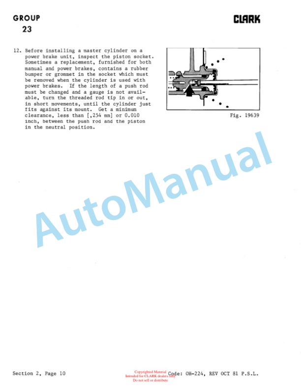 Clark C300 365 Overhaul Manual OH-381-3