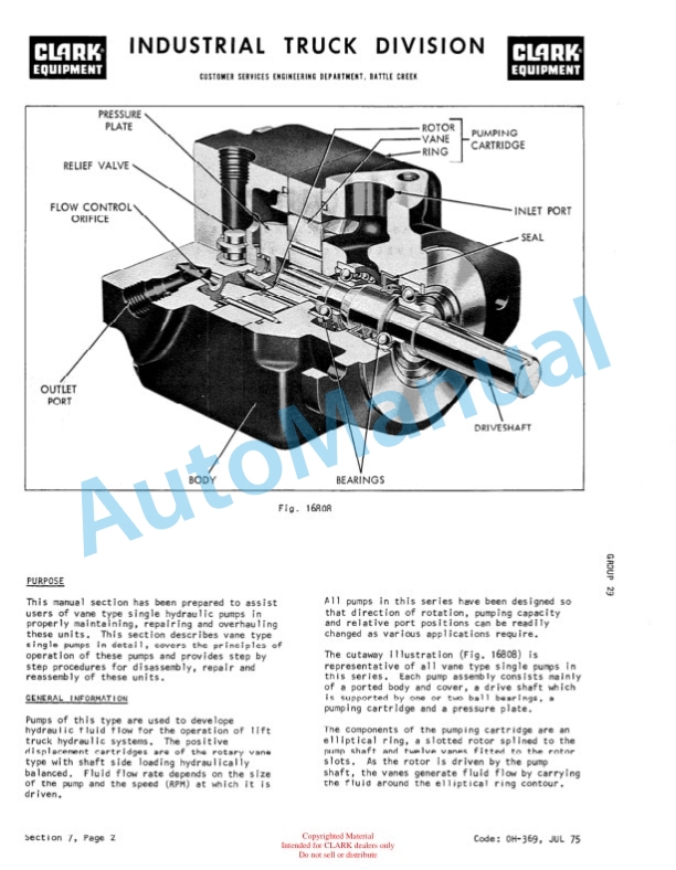 Clark C300 365 Overhaul Manual OH-381-4