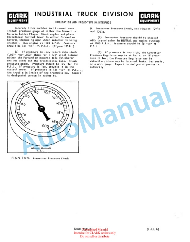 Clark C30B-1-331, C40B-1-331, C50B-1-331, CLR40B-1-548 Operator Manual O-B81-4