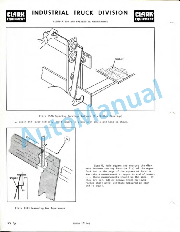 Clark C500 100-200 D, C500 Y100-150 D Operator Manual O-299-5