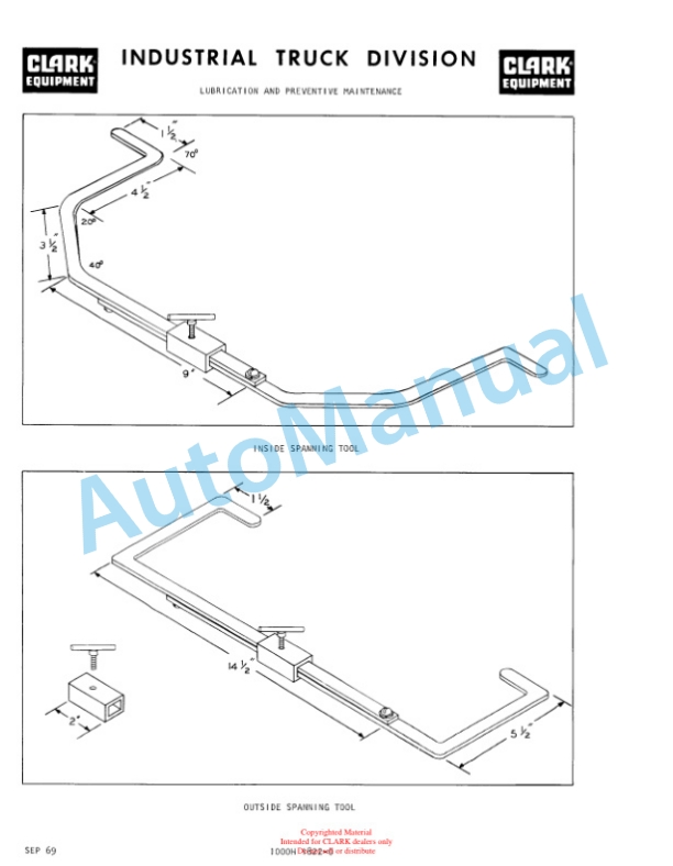 Clark C500-915, C500-Y1015 Series Operator Manual O-259-5