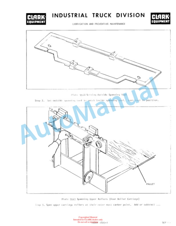 Clark C500-C-685, C500-CY-685 Operator Manual O-230-1-5