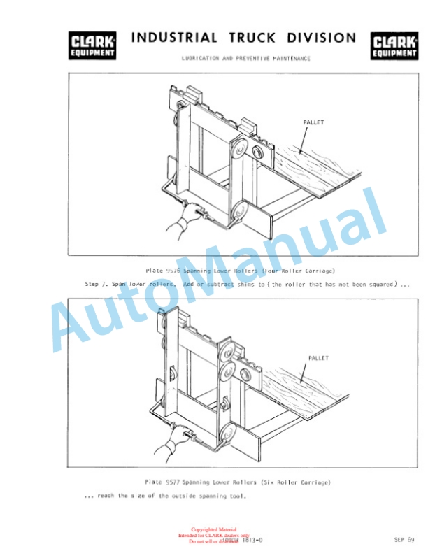 Clark C500-H685, C500-HY685 Operator Manual O-253-2-5