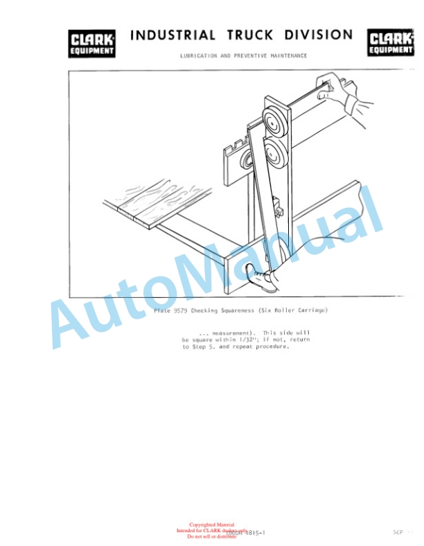 Clark C500 HY Diesel Operator Manual O-302-5