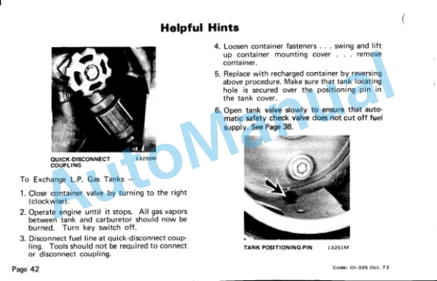 Clark C500-Y 100-150 Operator Instruction Manual OI-335-4