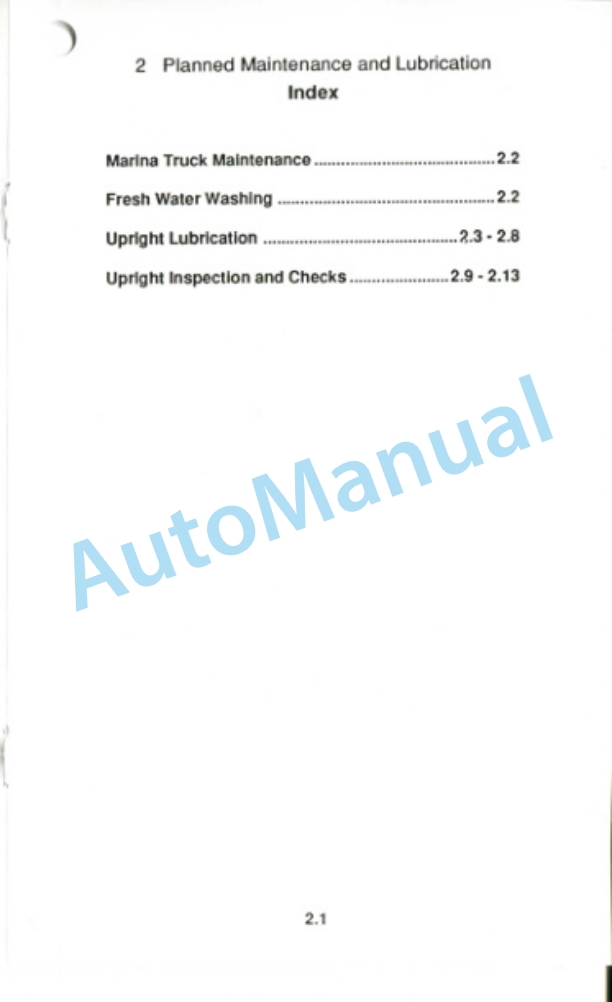 Clark C500 Y 165M, C500 Y 200M Operator Manual OM-579M-2