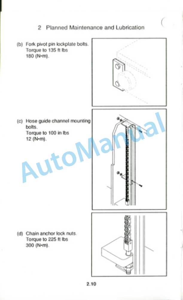 Clark C500 Y 165M, C500 Y 200M Operator Manual OM-579M-4