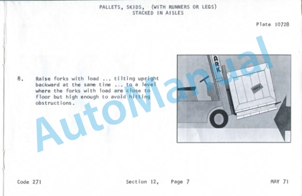 Clark C500-Y235, C500-FY235, C500-Y335, C500-HY335, C500-Y685, C500-HY685 Operator Instructions OI-271-2