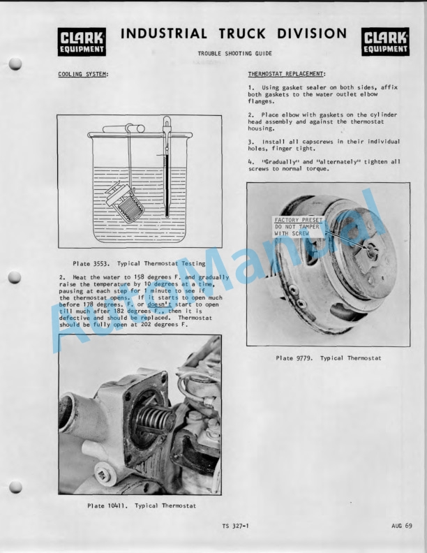 Clark C500-Y355D-1-2512, C500-H355D-1-2515, C500-355D-1-2514, C500-HY355D-1-2513 Operator Manual O-221-1-3