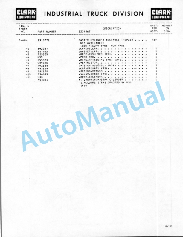 Clark C500Y150 Technical Manual-5