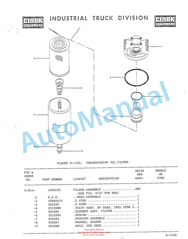 Clark C5Y155 Technical Manual-4