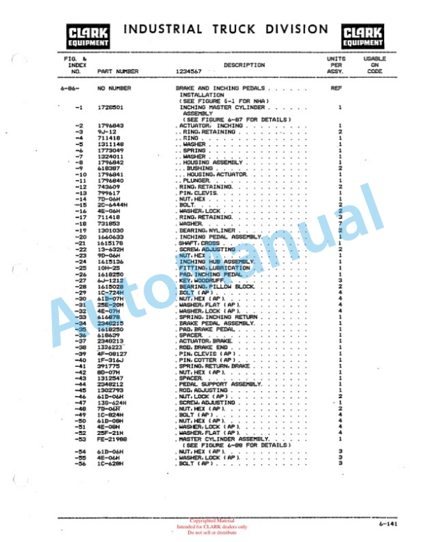 Clark C5Y155 Technical Manual-5