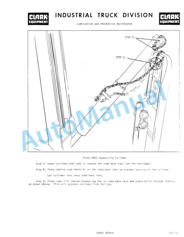 Clark CF30B, CF40B, CF50B, CLFR-40 Operator Manual O-C81-2-5