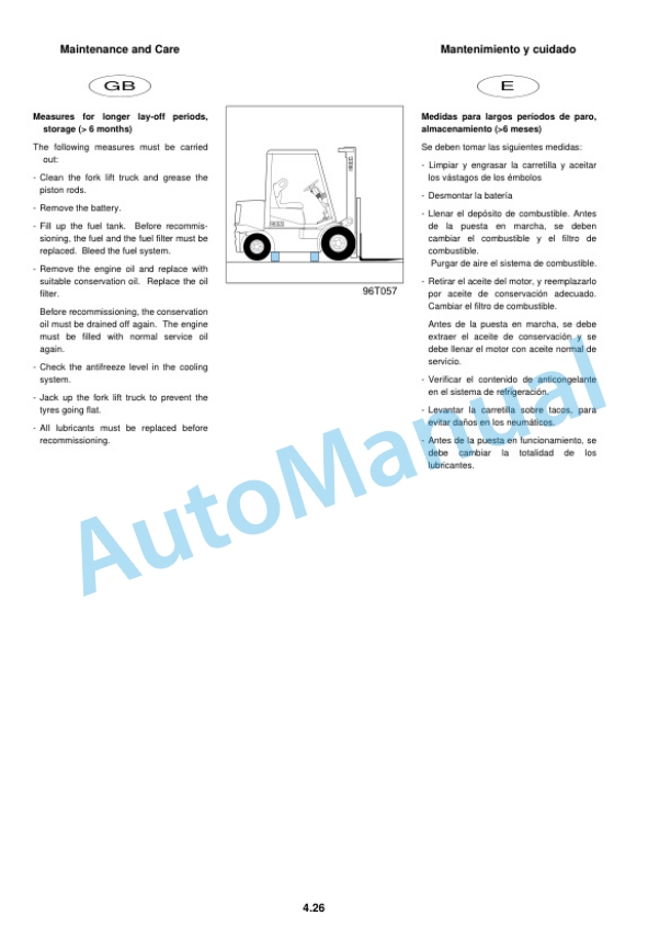 Clark CGP, CDP 40-50H Operator Instructions OI-772-4