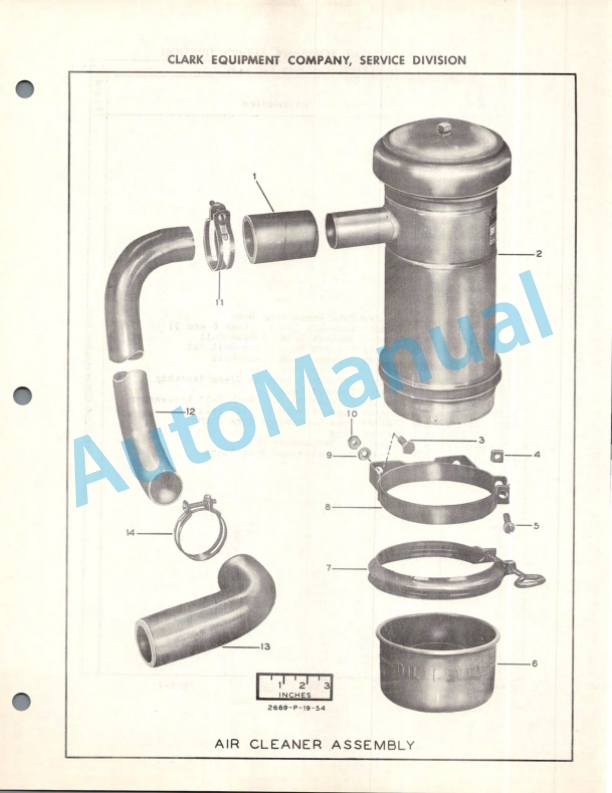 Clark Clarkat C Maintenance Manual and Parts Book 42C260-5