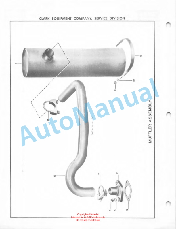Clark Clarklift 40B Maintenance Manual and Parts Book GX 10B1-3-3