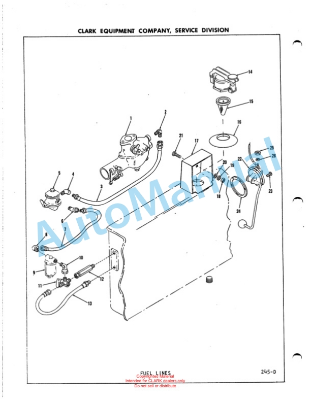 Clark Clarklift CFY 40B Maintenance Manual and Parts Book GX 108A2-5