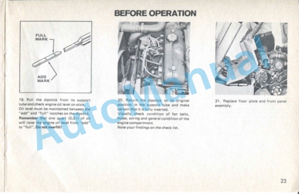 Clark Clarklift H 500 Y 20, 25, 30 Model Operator Instructions OI-349-2
