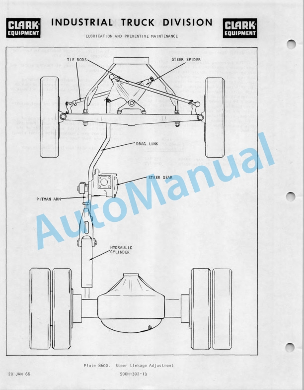 Clark Clarktor 120, 120 B Operator Manual O-175 1st-2