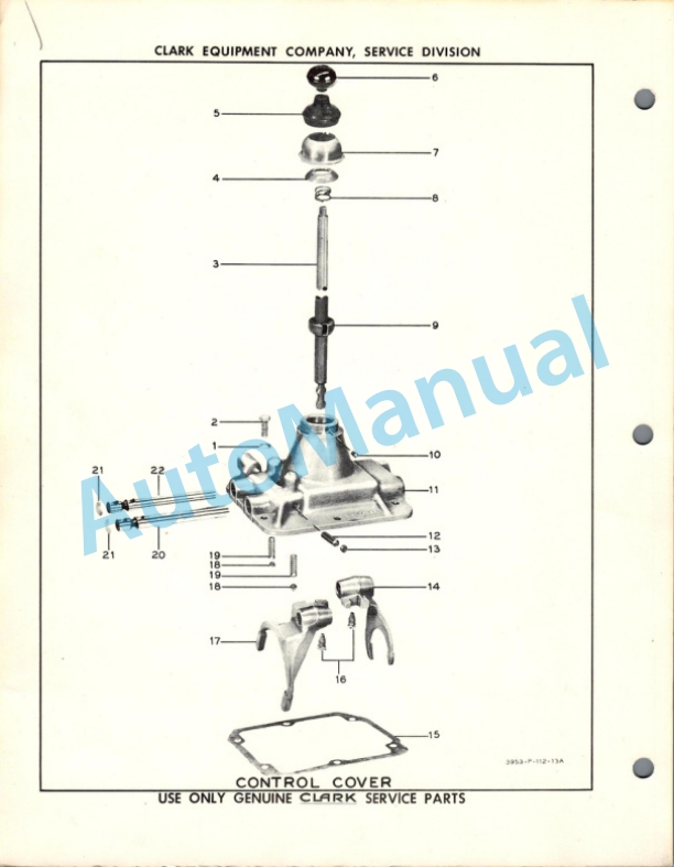 Clark Clarktor 40 R-S Maintenance Manual and Parts Book G 49-2
