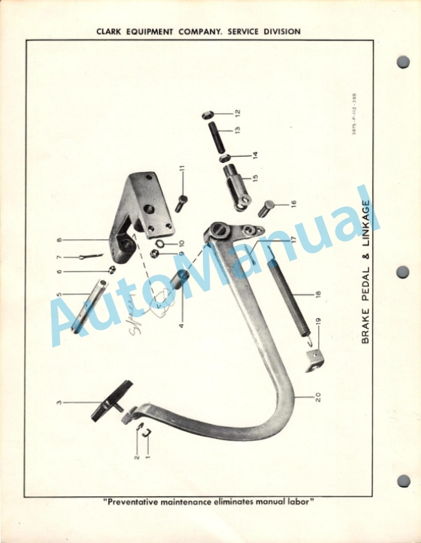 Clark Clarktor 40 R-S Maintenance Manual and Parts Book G 49-3