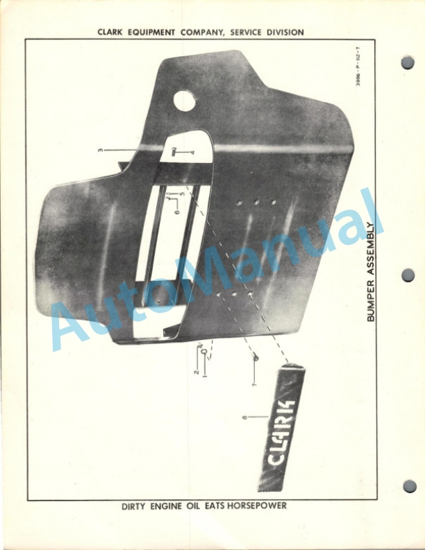 Clark Clarktor 40 R-S Maintenance Manual and Parts Book G 49-5