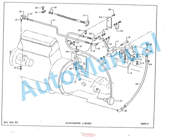 Clark Clarktor Diesel Automatic Parts Book X161 6560-4