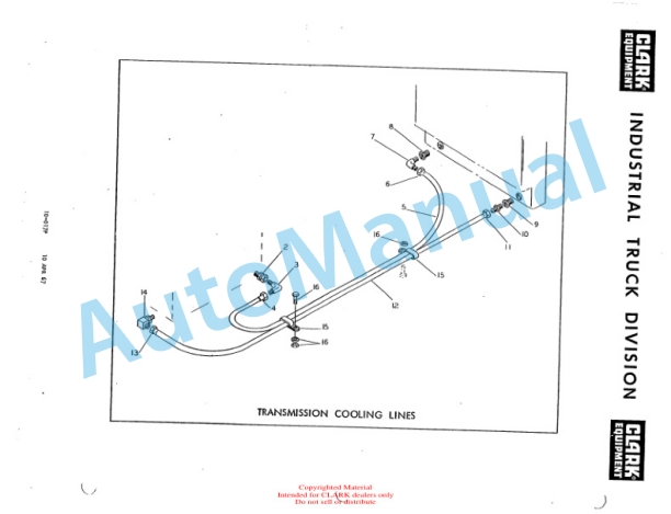Clark Clarktor E Parts Book X138E 2291-2