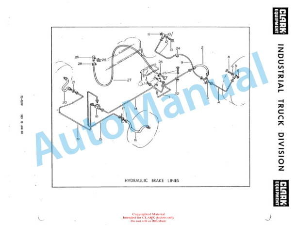 Clark Clarktor E Parts Book X138E 2291-4