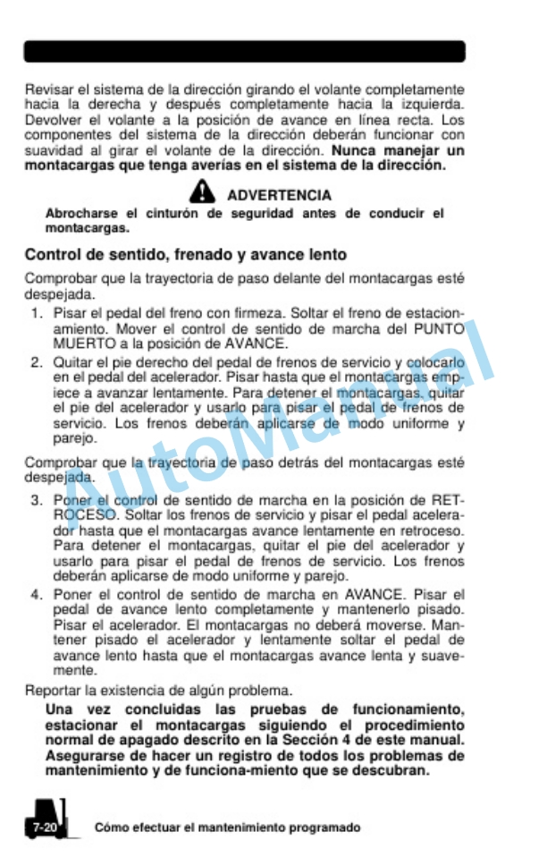 Clark CMC-CMP, CGC-CGP-CDP Operator Manual OM-671 SA-ES-5